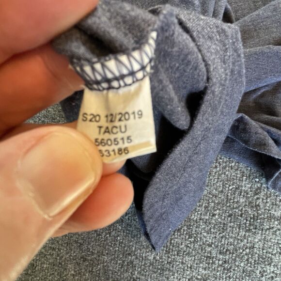 Cleveland Indians Shirt Mens Grey 2XL Raglan Distressed Henley MLB Baseball XXL - Picture 10 of 10